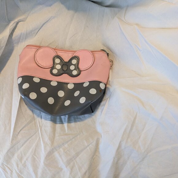 Disney Minnie Mouse Wristlet Pink/Gray - Picture 1 of 5